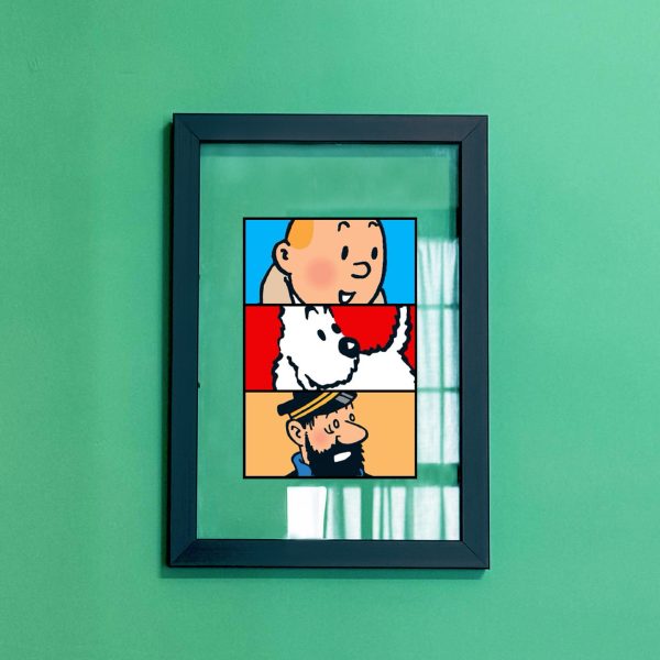 قاب شیشه‌ای طرح تن‌تن، میلو و کاپیتان