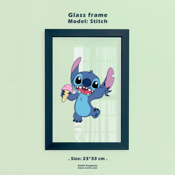 قاب شیشه‌ای طرح استیچ 1