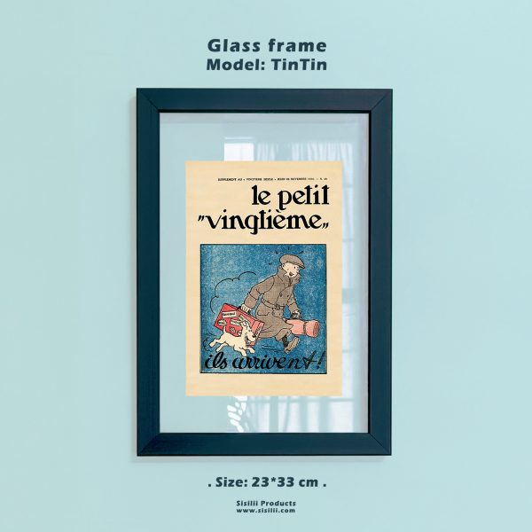 قاب شیشه‌ای طرح تن تن در سفر